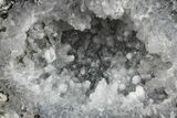 Las Choyas Coconut Geode Half with Quartz Crystals - Mexico #165544-1